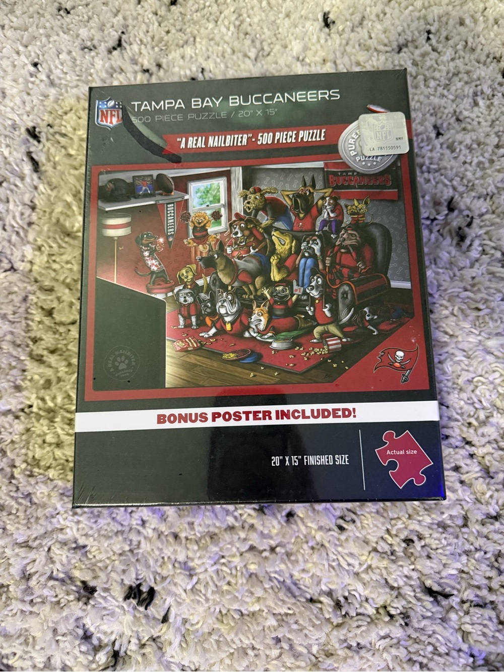 Tampa Bay Buccaneers 500-Piece NFL Puzzle - Red & Black